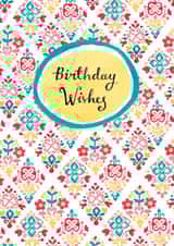 wishes contemporary Birthday Card 28716 created by Louise Anglicas
