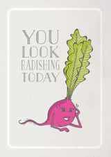 Pun Birthday Card - You look Radishing! created by Tami Boyce