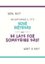 birthday september Birthday Card 27305 created by Need A Holiday?