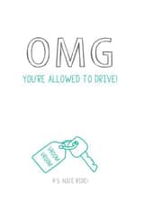 license drive Congratulations Card 4551 created by Prairie Chick Prints
