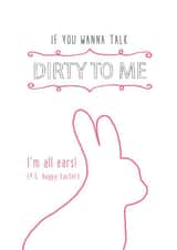talk dirty Easter Card 4556 created by Prairie Chick Prints