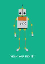 robot boy Congratulations Card 6122 created by Hannah Stevens