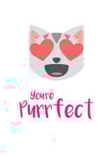 you're purrfect Valentines Day Card 29014 created by Let's Dream