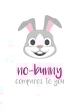 bunny compares Valentines Day Card 29016 created by Let's Dream