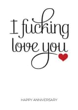 girlfriend boyfriend Anniversary Card 5065 created by Silly Prints