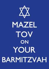 barmitzvah mazeltov Faith Cards Card 6416 created by Mazeltov Greetings
