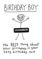 birthday boy Birthday Card 4631 created by Che Dyer