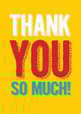 thanks so Thank You Card 4213 created by Ilka Dickens