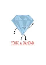 diamond gem Thank You Card 4392 created by Leeann Walker