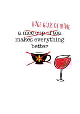 wine drink Thinking of you Card 5344 created by Frankie Whistle