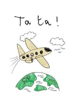 bye byebye Leaving Card 6059 created by Greetings by Nibby Williams