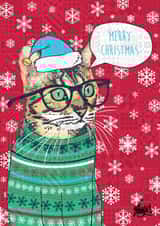 funny jumper Christmas Card 23932 created by Rose Hill Designs