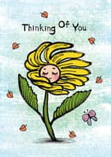 ThinkingOfYou Flowers Thinking of you Card 1499 created by Happy Nut Creations