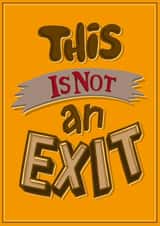 exit lettering Card 22149 created by David Bombai