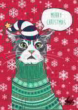 funny cute Christmas Card 23936 created by Rose Hill Designs