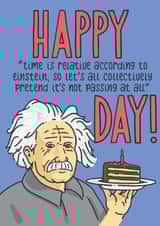 einstein birthday Birthday Card 4598 created by PaperFreckles