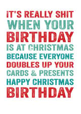 really shit Birthday Card 3502 created by Do You Punctuate?