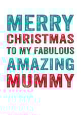 Fabulous amazing Mummy Christmas card created by Do You Punctuate?