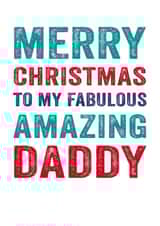 daddy Male Christmas Card 26151 created by Do You Punctuate?