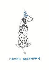 dalmation illustration Birthday Card 7263 created by Jennifer Mae Spooner