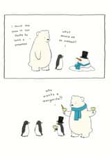 polar bear Christmas Card 6503 created by Redback Cards