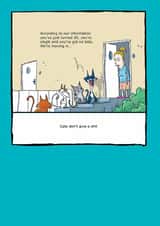 cats 30 Birthday Card 6510 created by Redback Cards