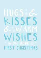 baby first Christmas Card 26318 created by Bow & Bell