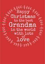 GRANDMA CHRISTMAS Christmas Card 25644 created by Always Sparkle