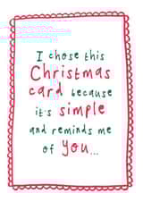 Funny and cheeky Christmas card - Brother, Sister, Partner created by Bow & Bell