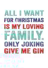Gin over the Christmas dinner created by Do You Punctuate?