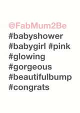 baby mum to be Pregnancy Card 3707 created by Bow & Bell