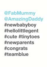 new baby mummy New Baby Card 3710 created by Bow & Bell