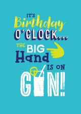 birthday o'clock Birthday Card 6867 created by Unknown Ink