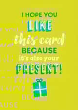 present lime Christmas Card 6870 created by Unknown Ink