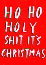 Rude Humour Christmas Card 24887 created by Charly Clements
