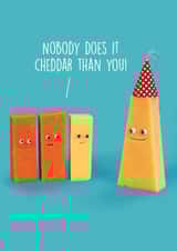 birthday cheese Good Luck Card 6917 created by Unknown Ink
