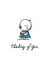 Cute bunny holding a heart card 1001 created by Julien Decaudin