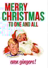 funny gingers Christmas Card 25760 created by Dean Morris Cards