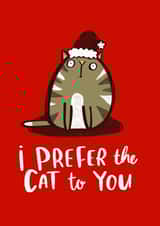 cat funny Christmas Card 6195 created by Lucy Maggie Designs
