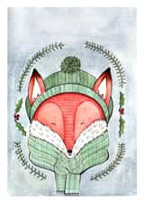 fox winter Card 24642 created by Vee Hartley