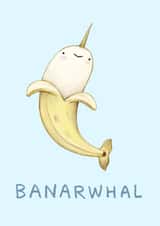 banarwhal banana Birthday Card 22639 created by Sophie Corrigan