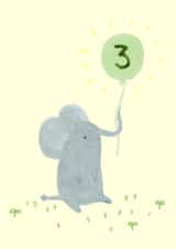 elephant 3 Birthday Card 1127 created by Sophie Corrigan