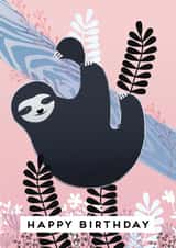 sloth birthday Birthday Card 29489 created by Pepper Pot Studios