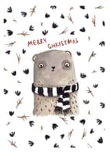 christmas animal Christmas Card 22907 created by Agata Madejska