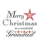 grandad xmas Christmas Card 5830 created by Gellie Design