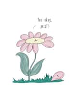 petal flower Just because Card 7474 created by Punderstanding Life