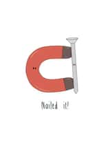 nail magnet Exams Card 7477 created by Punderstanding Life