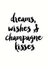 Champagne Kisses Birthday CArd created by Sweetlove Press