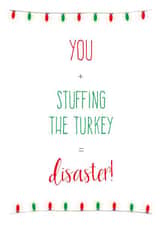 Christmas Turkey Christmas Card 26857 created by Caryl Halstead