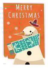 snow scarf Christmas Card 23738 created by Daviz